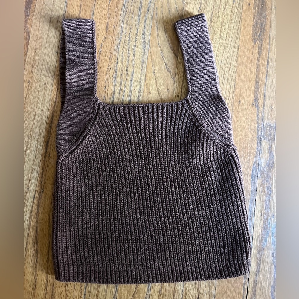 Brown Knit Women's top Vince dress tank blouse XS